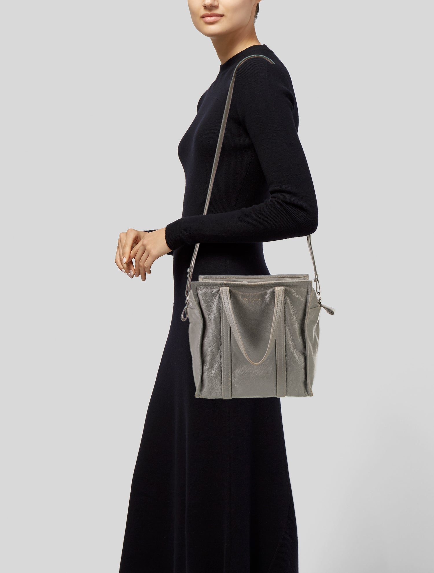 Balenciaga Leather Bazar Small